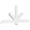 Ekena Millwork Kennewick Architectural Grade PVC Gable Bracket, 60"W x 25"H x 2"D x 4"F, 10/12 Pitch GBP060X25X0204KEN00 - alternate 1